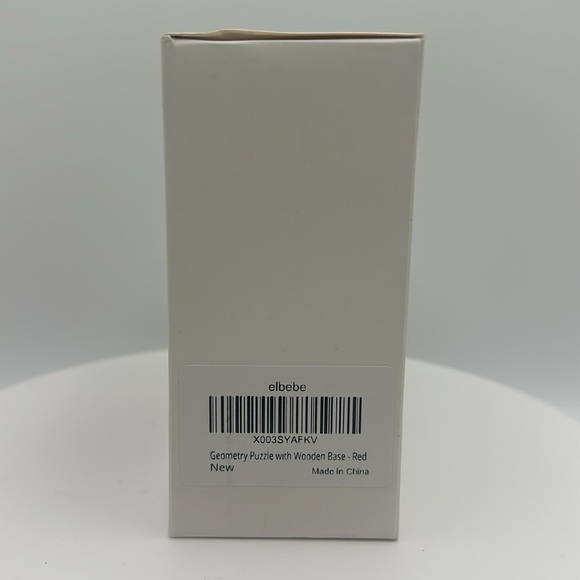 EL BEBE Primary Color Geometry Puzzle with Wooden Base, NIB - Picture 2 of 4